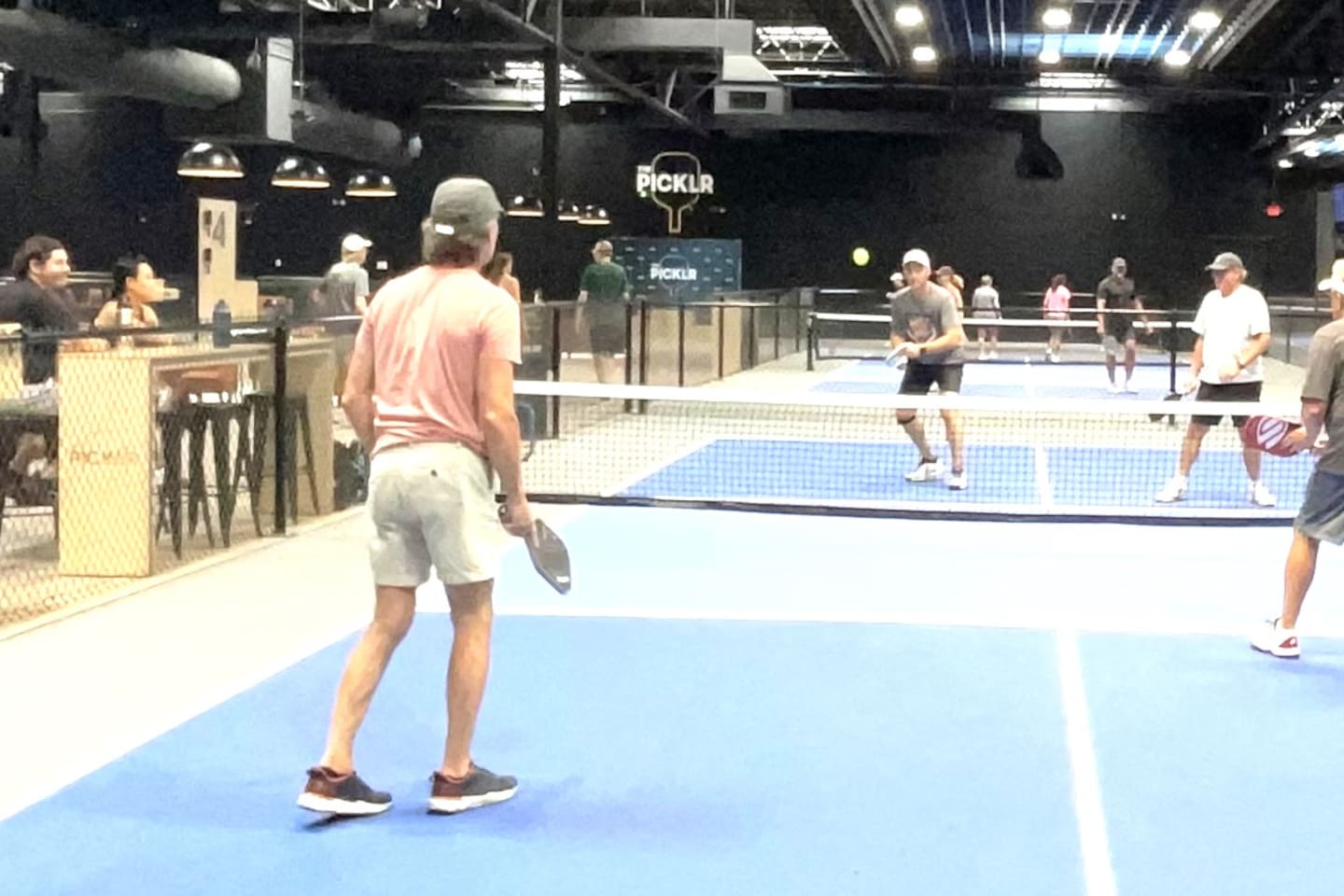 Enjoy indoor pickleball here at the Picklr  - ten minutes from the house.