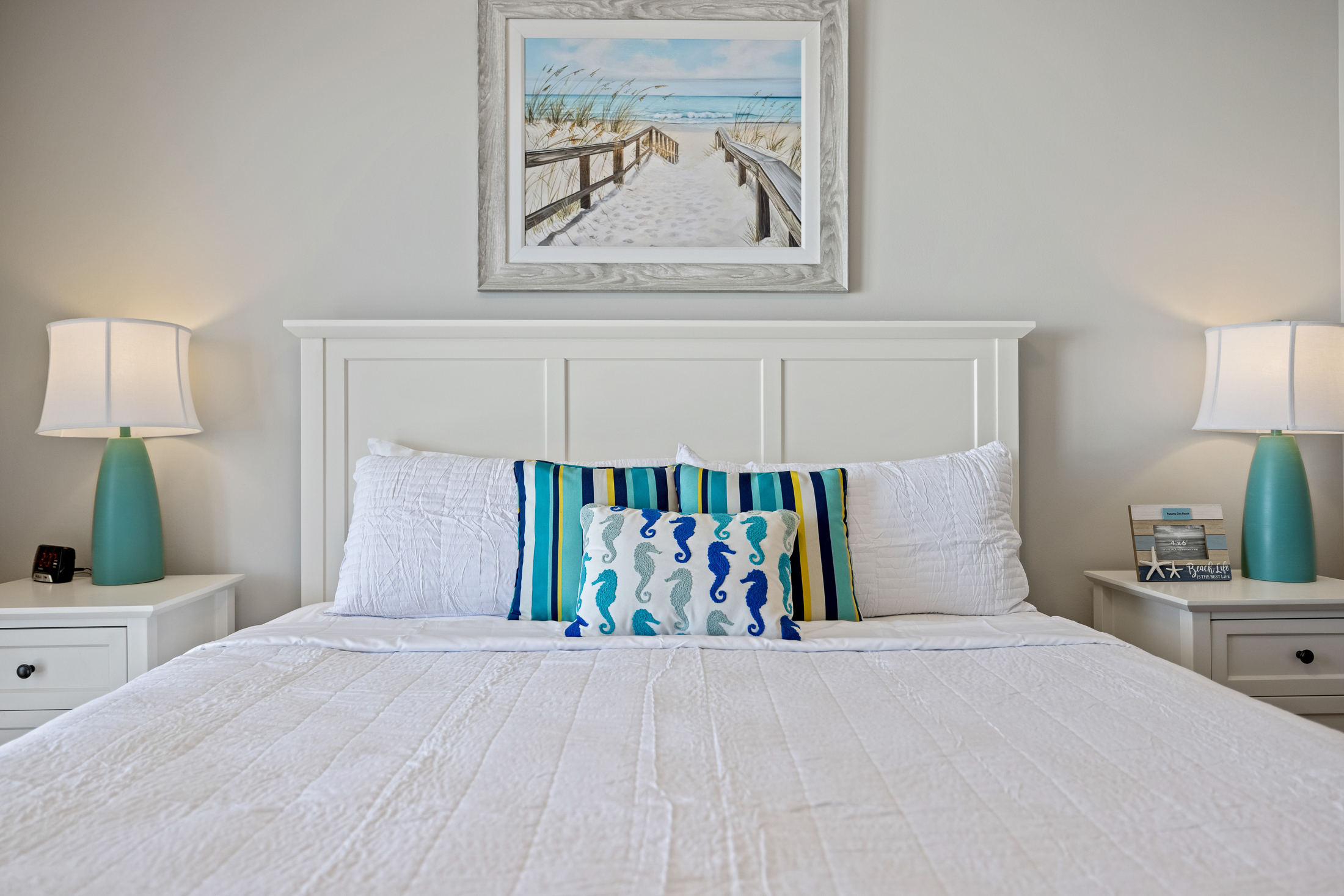 The sheets are high quality 100% cotton classic crisp white for a luxurious night's rest.