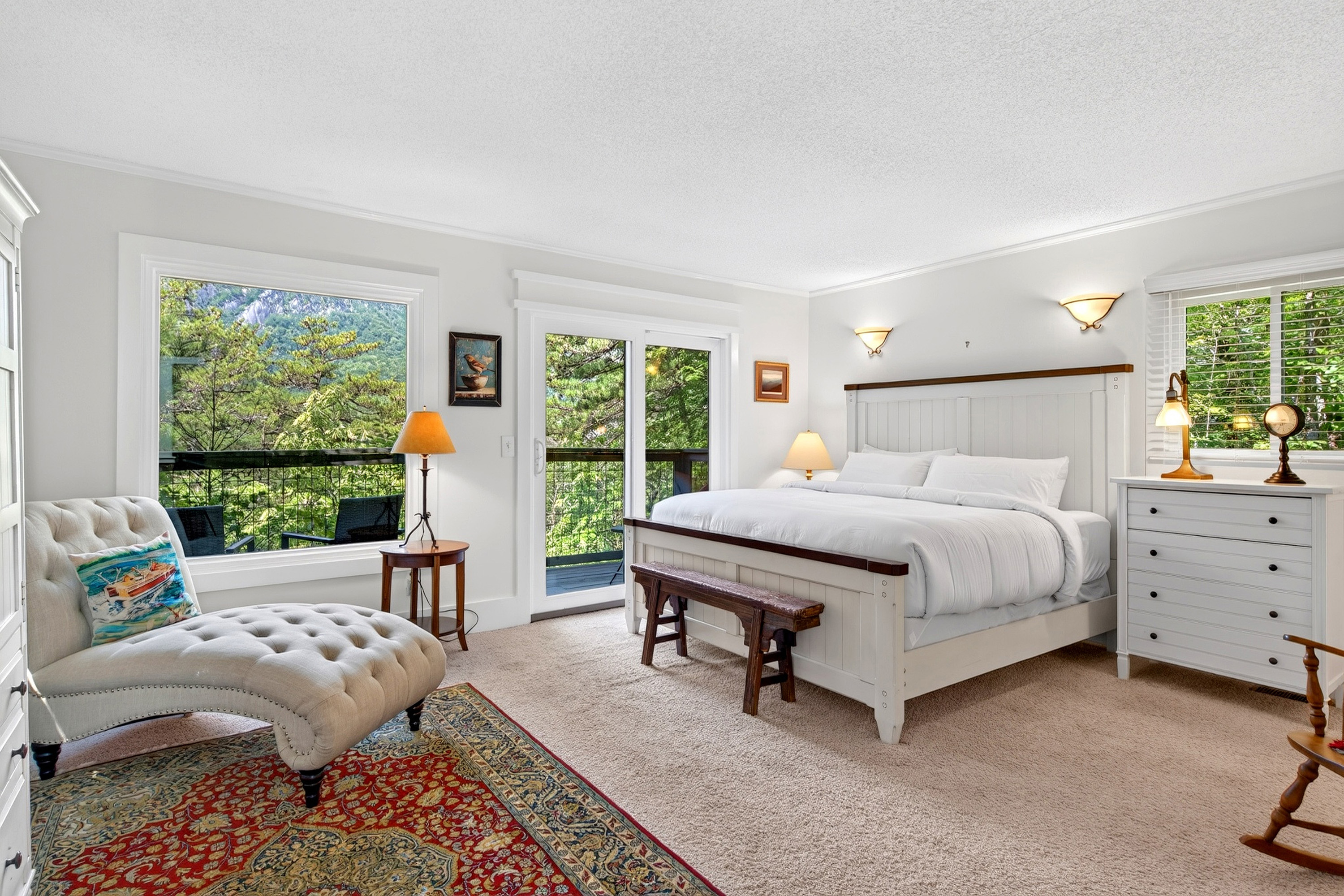 Gorgeous views in the master bedroom