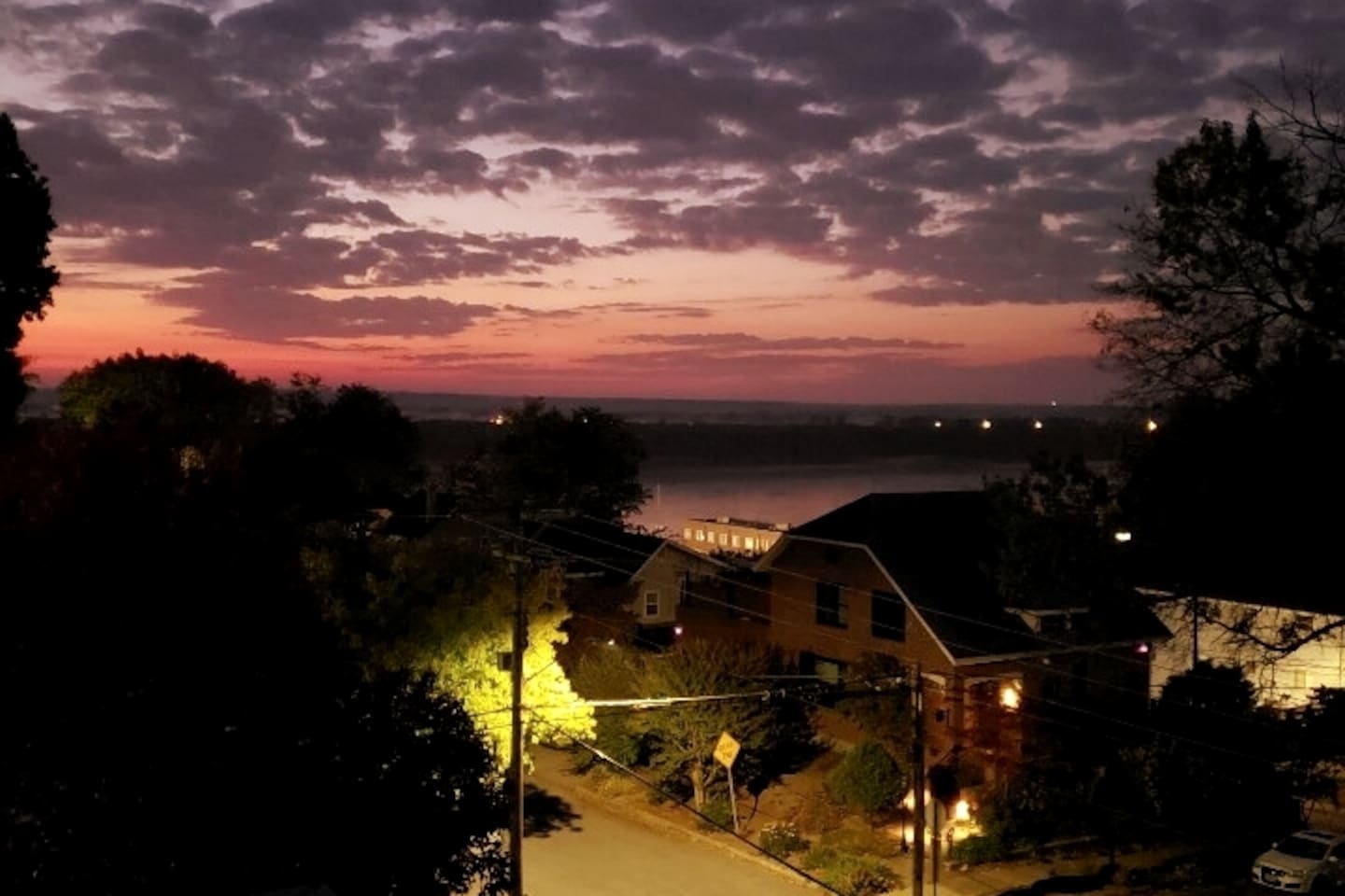 amazing sunset view from the penthouse deck