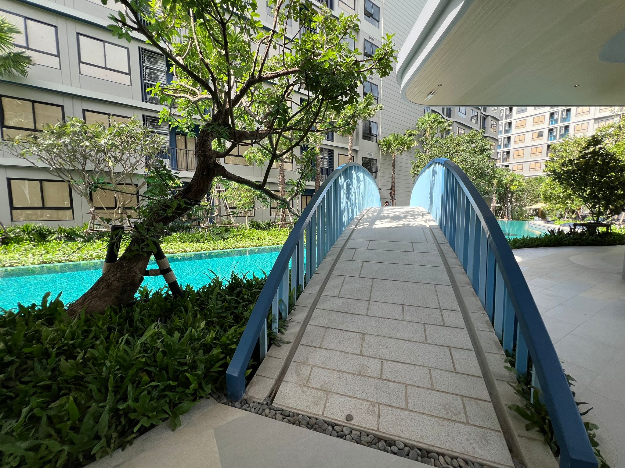 The swimming pool is divided into dedicated zones. Lap Pool: A 35-metre-long pool. Kids’ Pool: Featuring an overflowing water curtain of endless fun for the entire family. Relaxation Pool: Set beneath the shade of sprawling trees. 
