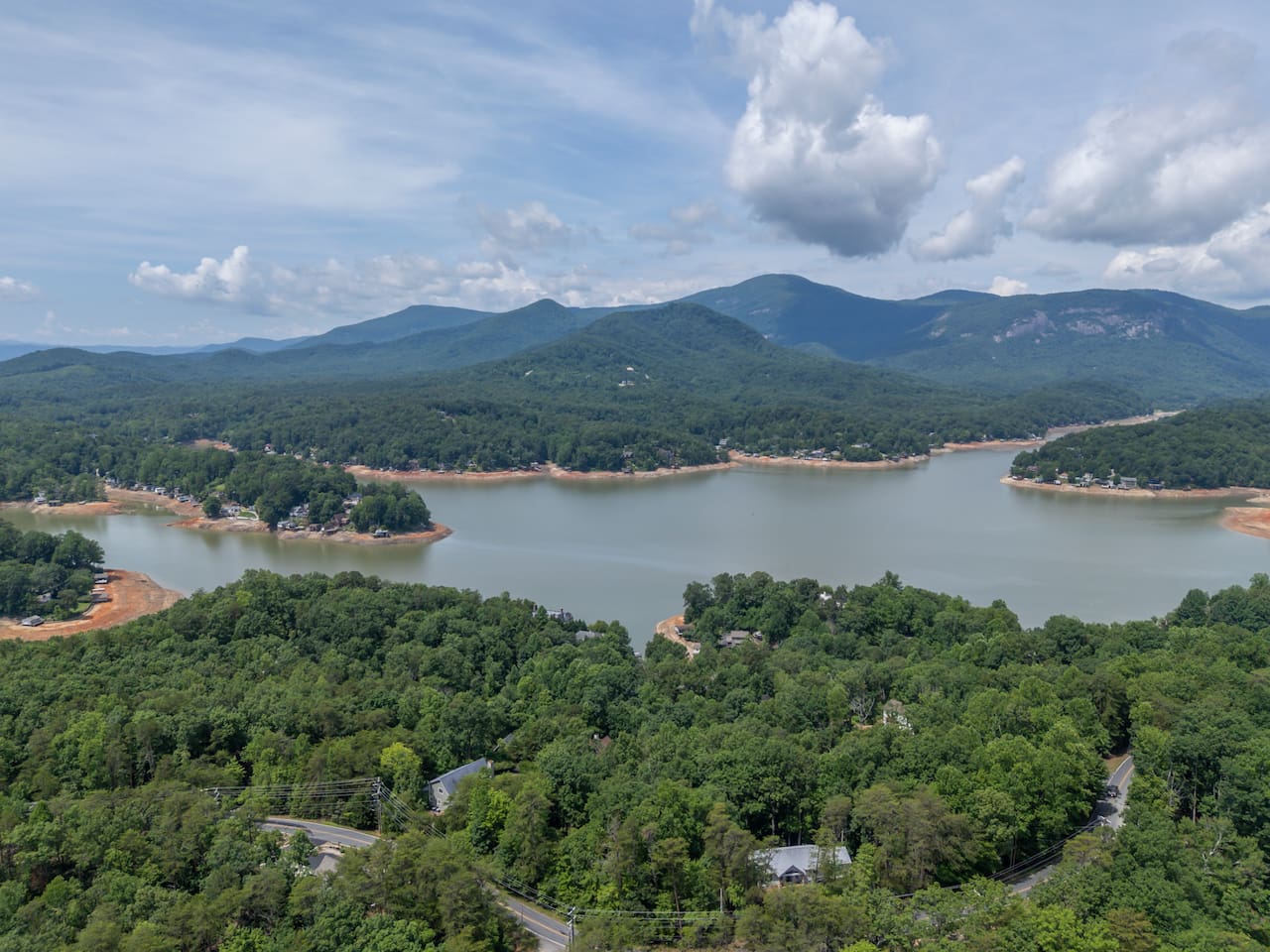 Upper drone view