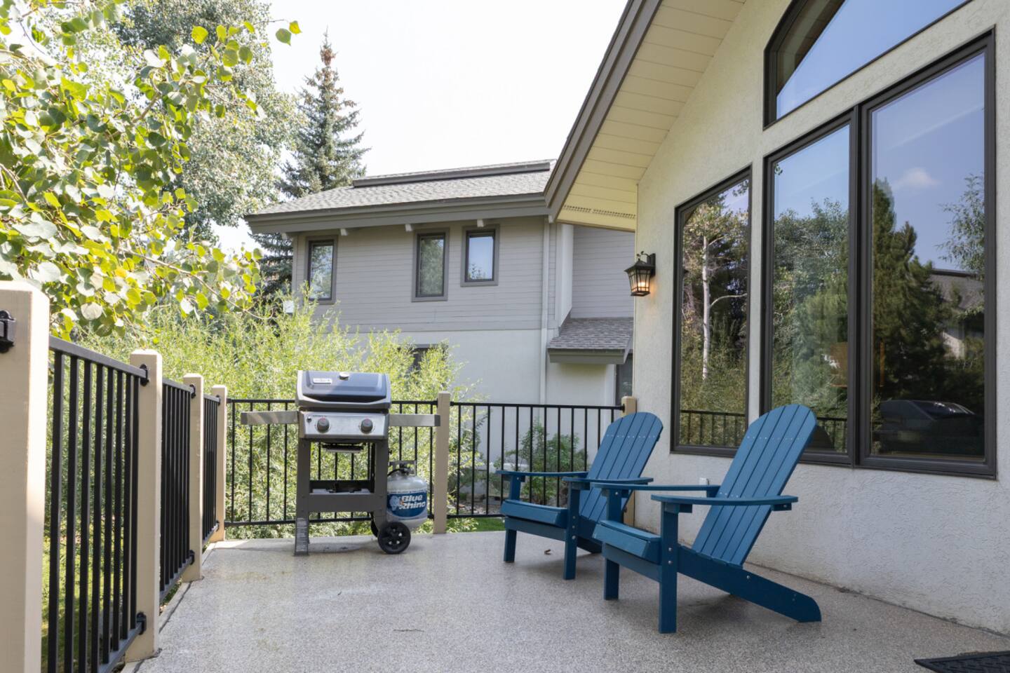 Outdoor Patio with Gas Grill 