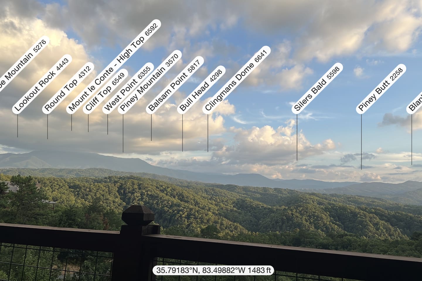 Your view from Above the Mist of the Mountain Peaks in the National Park