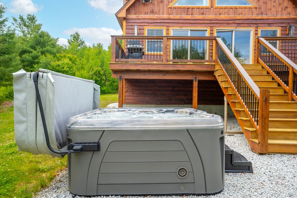Relax and rejuvenate in the warm, soothing waters of the hot tub—your own private oasis!