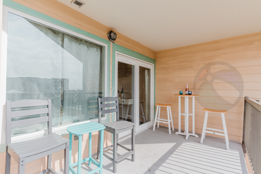 And your private balcony off this bedroom as well