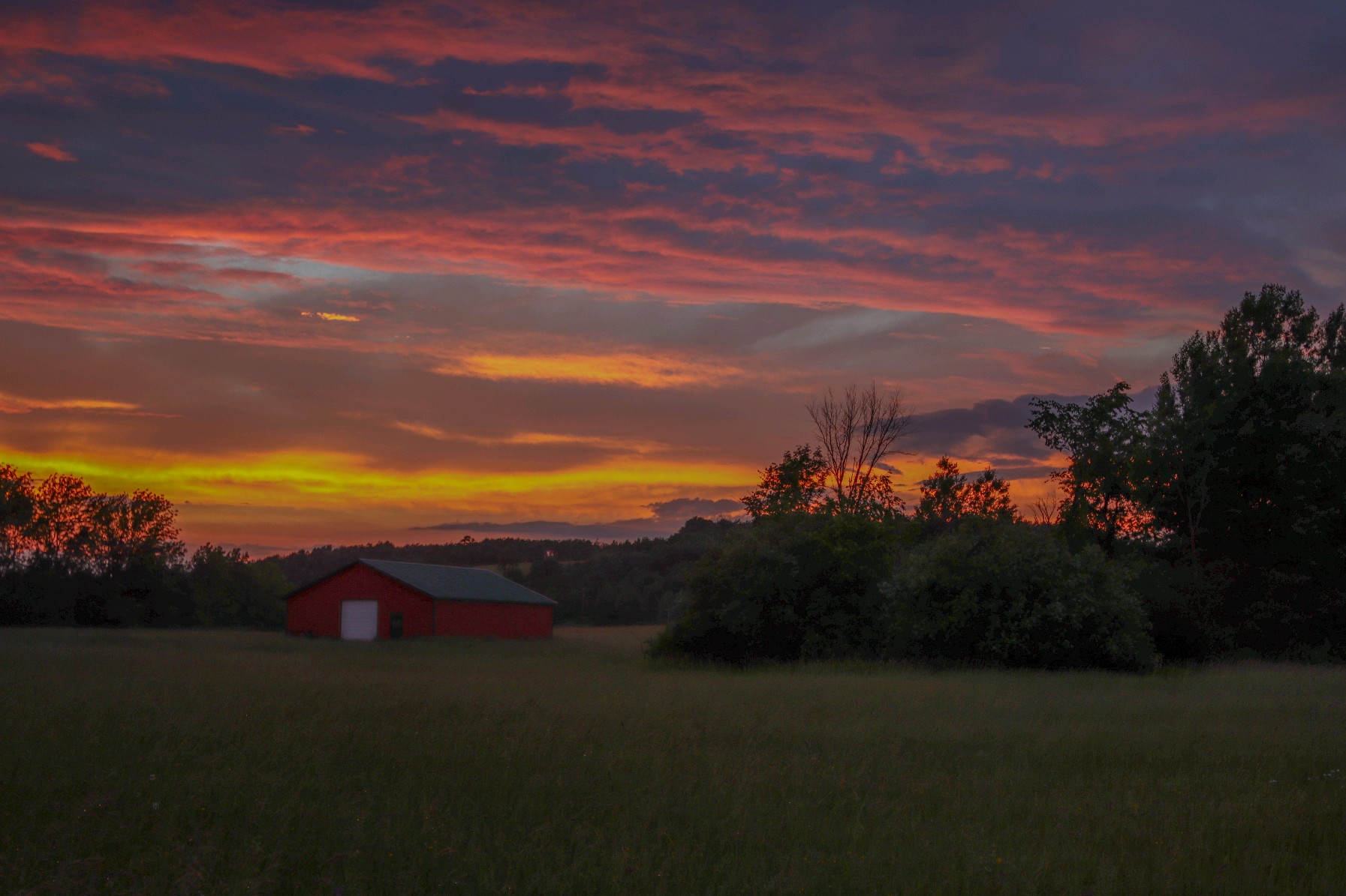 Magical sunset colors at Budnick's Lakeview