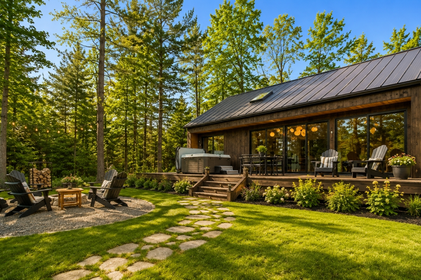 Welcome to a home that combines classic elegance with modern craftsmanship, offering a timeless and inviting first impression.