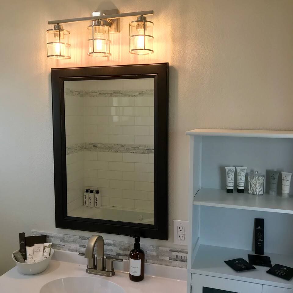 Provided: Body wash, shampoo, conditioner, hand soap, lotion