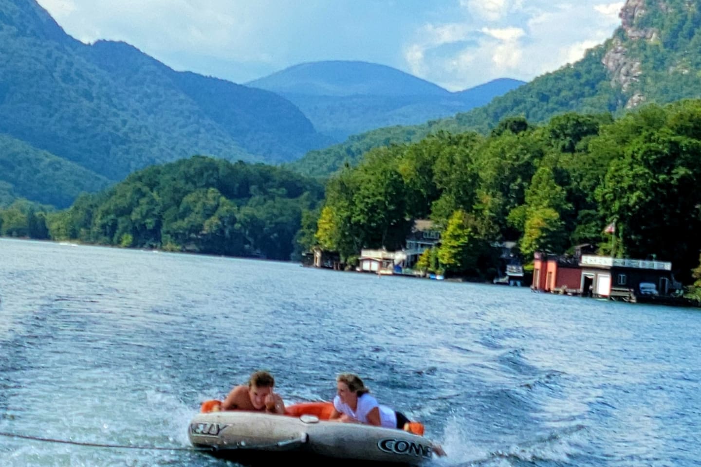 Fun day on the lake. Pontoon boat rental available for half/ full day.