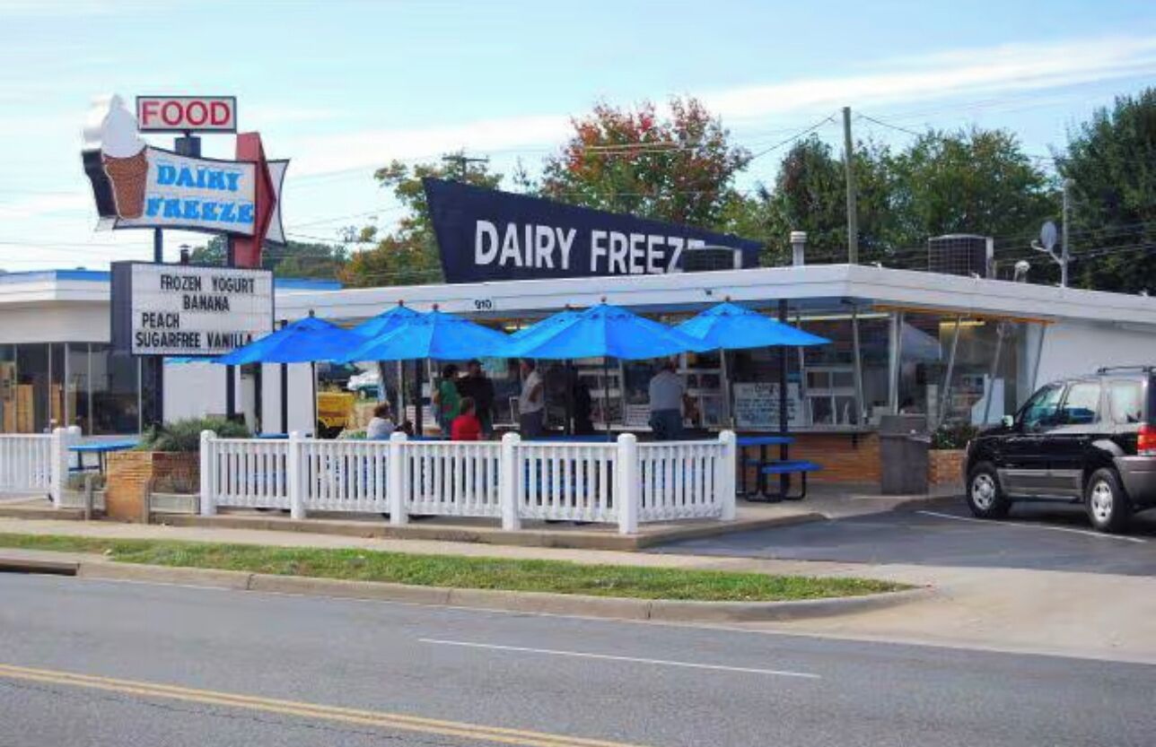Plan to make a stop at Dairy Freeze for legendary ice cream and hamburgers!