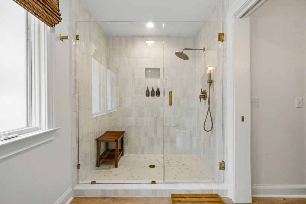 Luxurious shower with the perfect water pressure