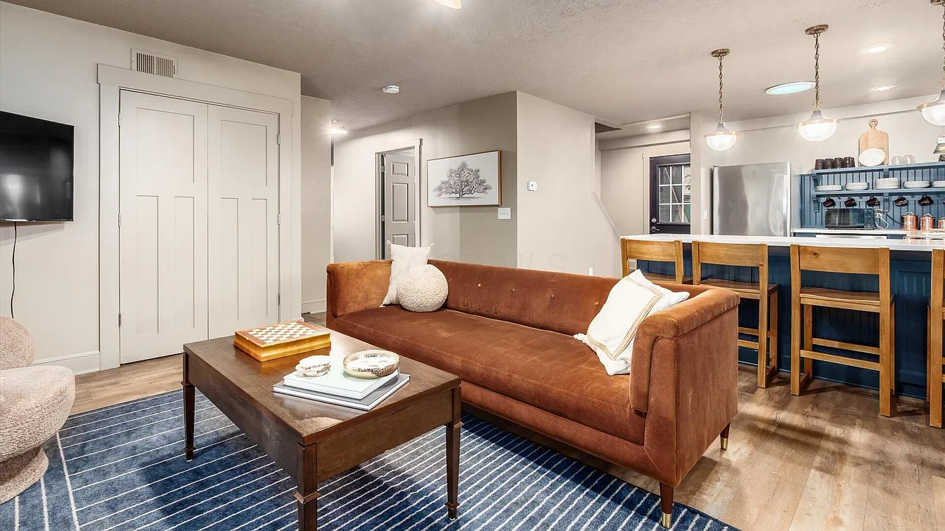 Living Room View into Kitchen