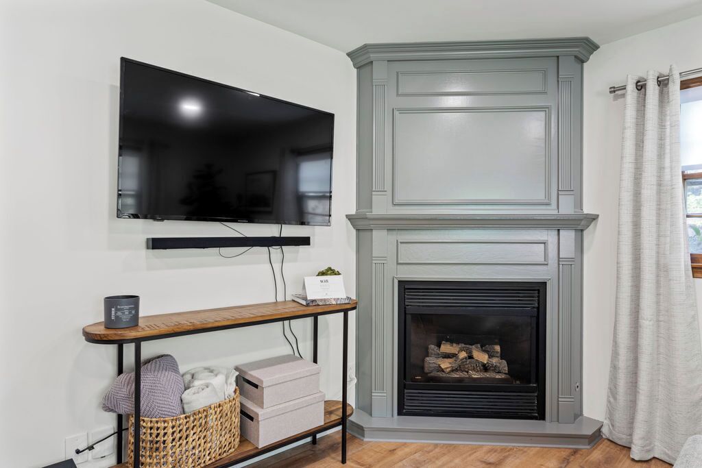 Small TVs? Not here! New 55"+ Smart TV's featured throughout the home