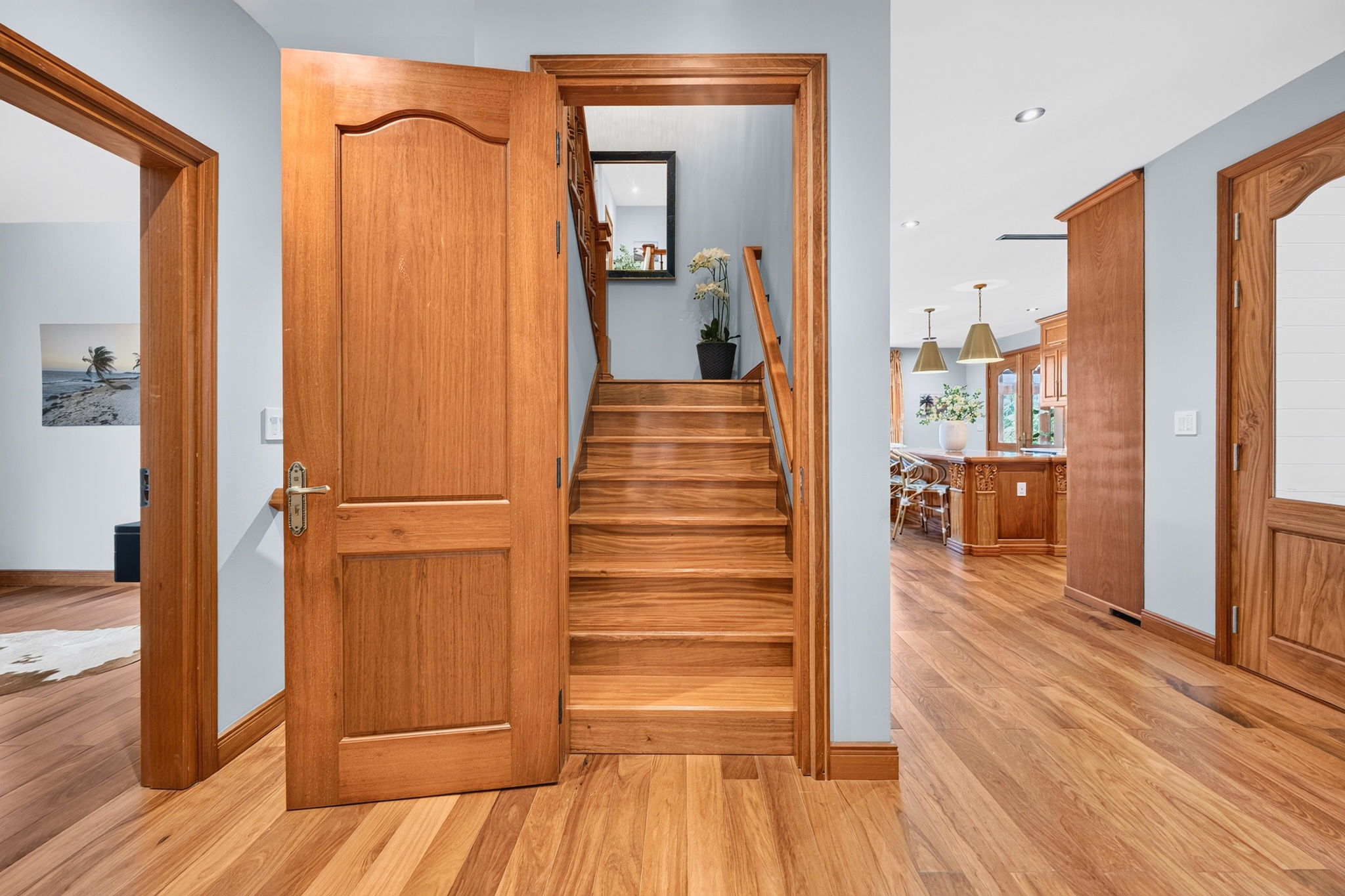 Stairs to 3rd Floor | Rosewood Retreat | 2605 Palm Blvd, Isle of Palms, SC | IOP Escapes