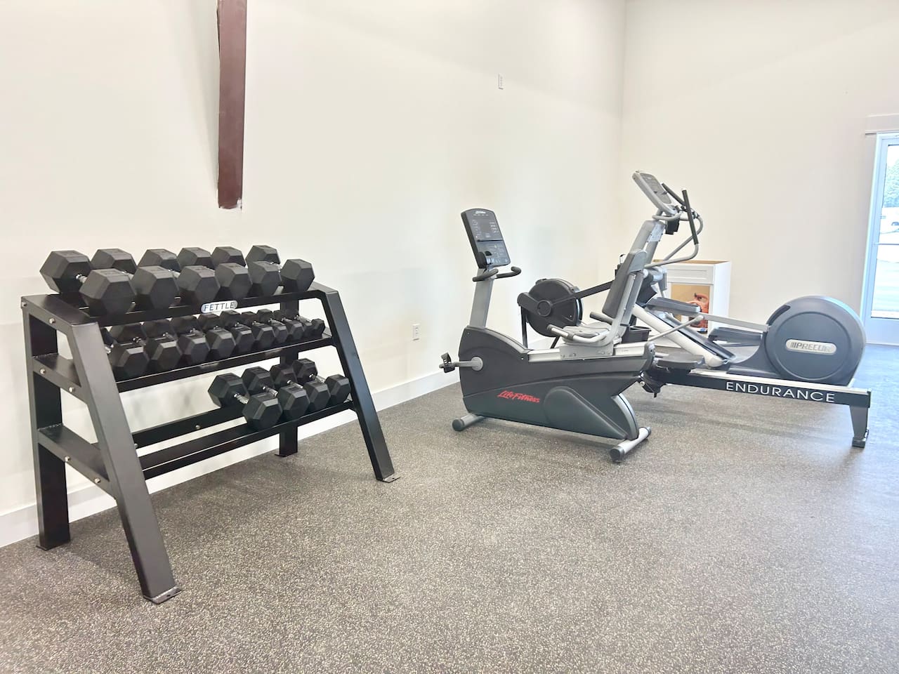 Another look at the gym facilities, showing the clean, modern equipment available to all guests.