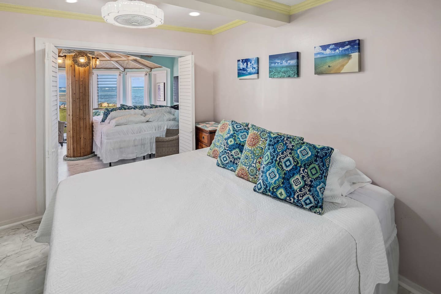 Bedroom #4-Coral Bedroom with California King Size Bed