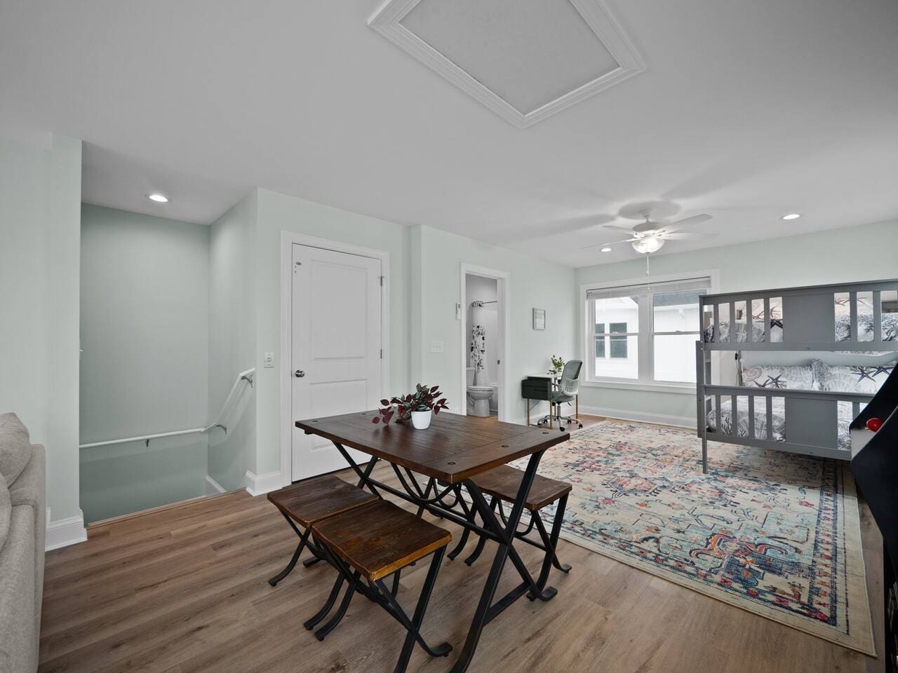 Seating area on third floor