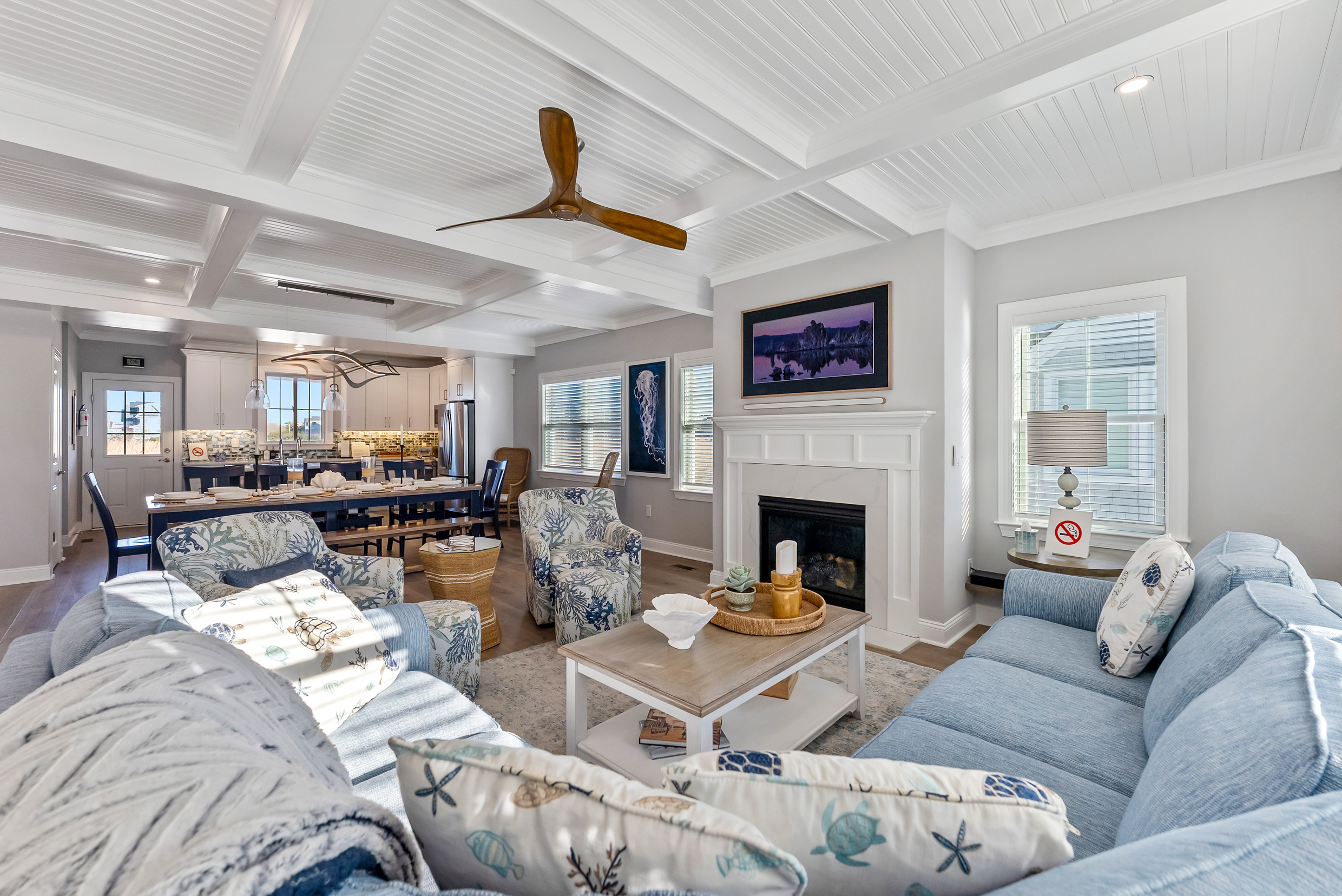 Open Concept Dining Room with View Of Living Room