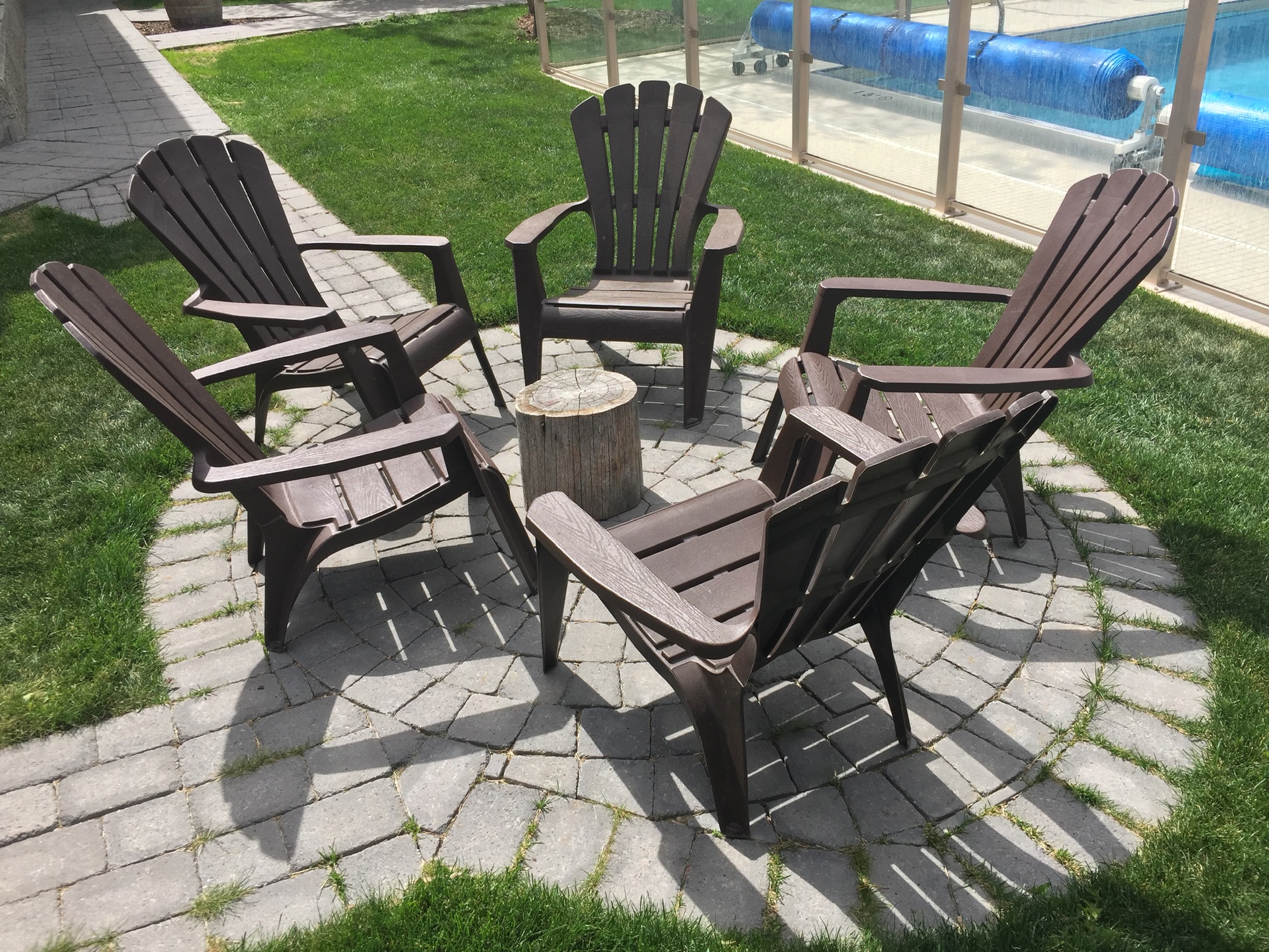 Beautiful inner courtyard, with pool, sitting area, BBQ's, and plenty of space.