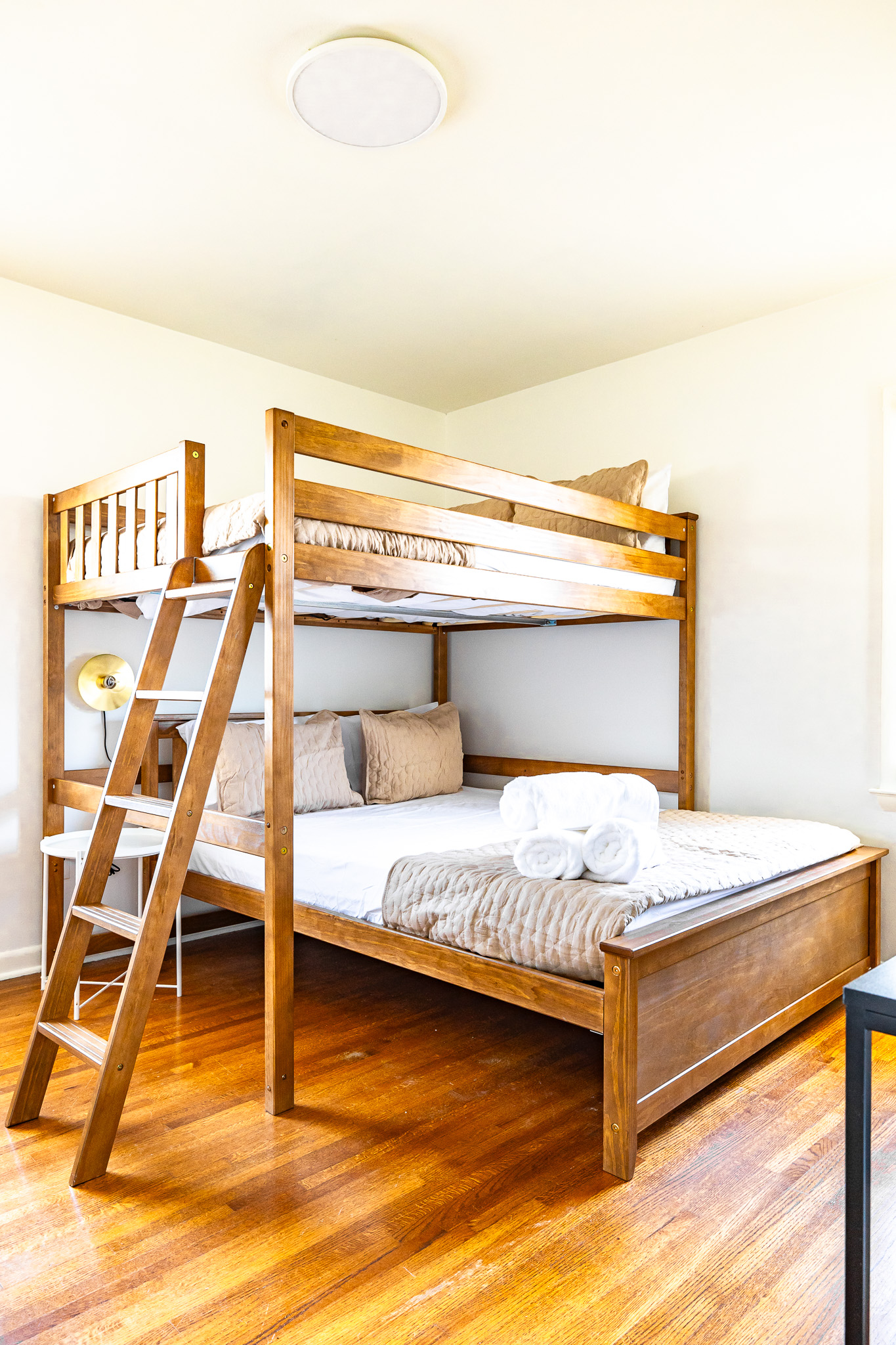 Bedroom #2: Comfort and convenience of Full over Queen bunk bed.
