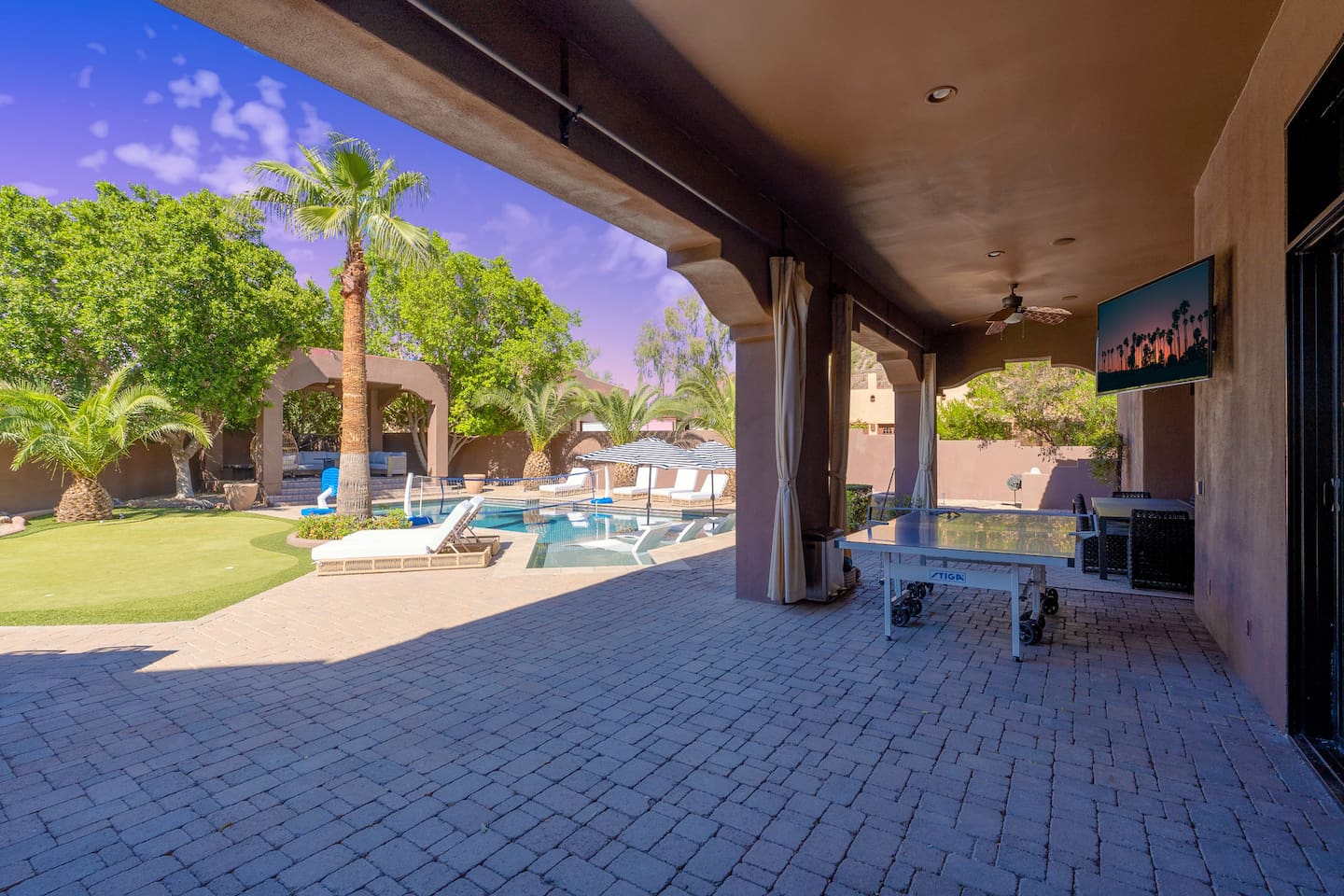 Ping Pong and TV available in the back yard oasis.