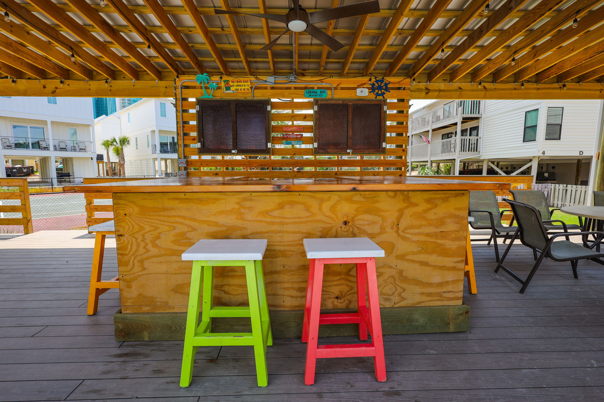 Common area tv bar area