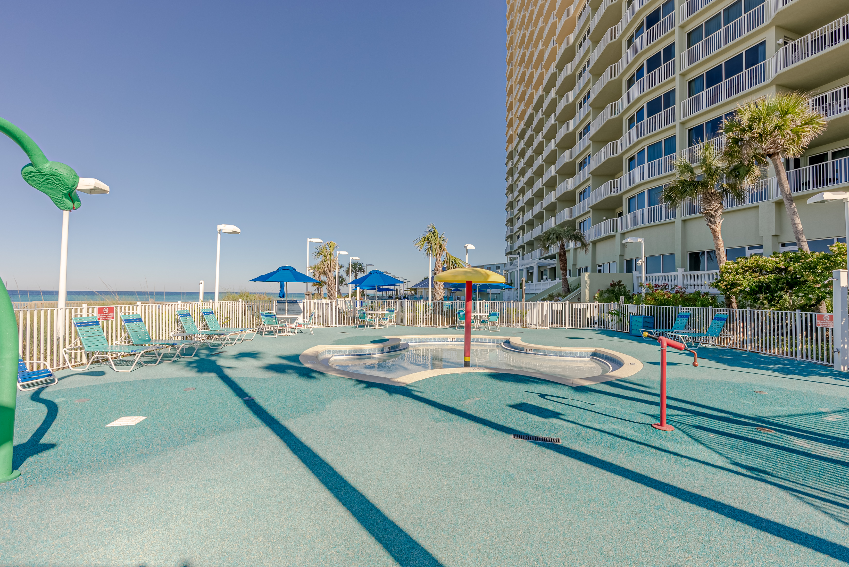 Kid's splash area