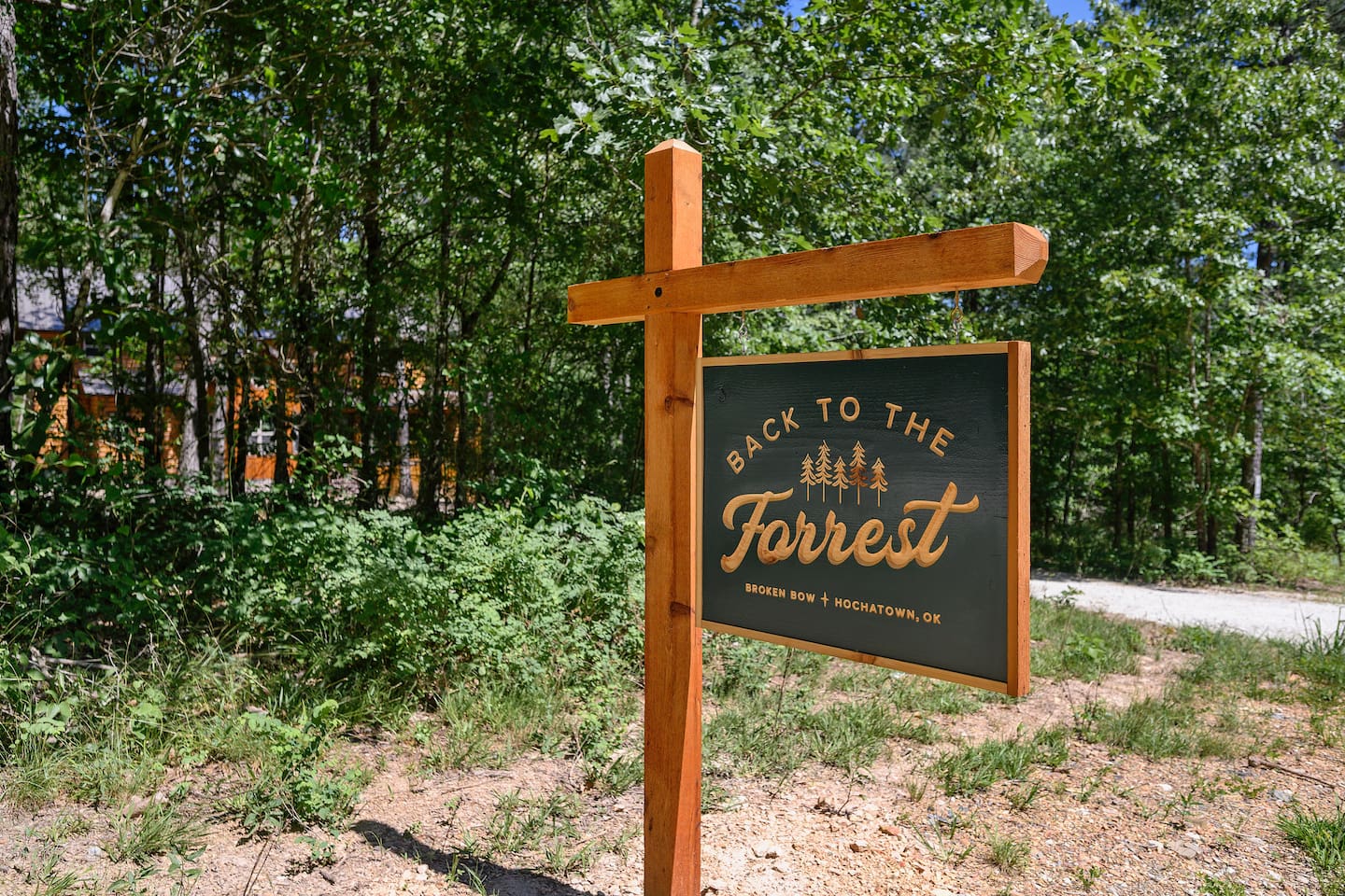 Your forest getaway begins outside—quiet, natural surroundings for ultimate relaxation.