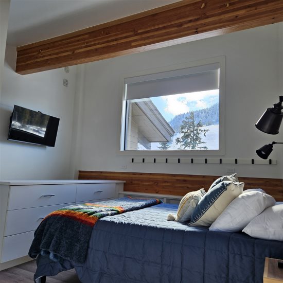 Upstairs full-size bed