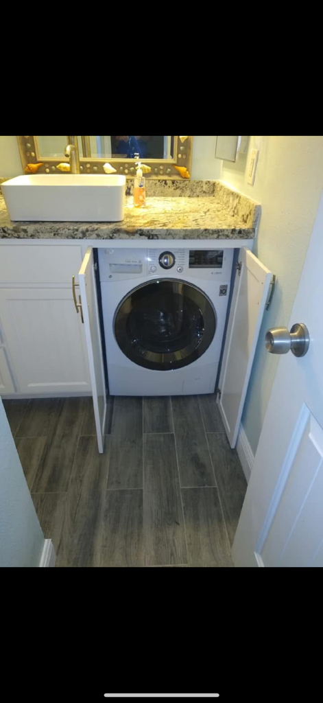 Washer dryer in unit for your use