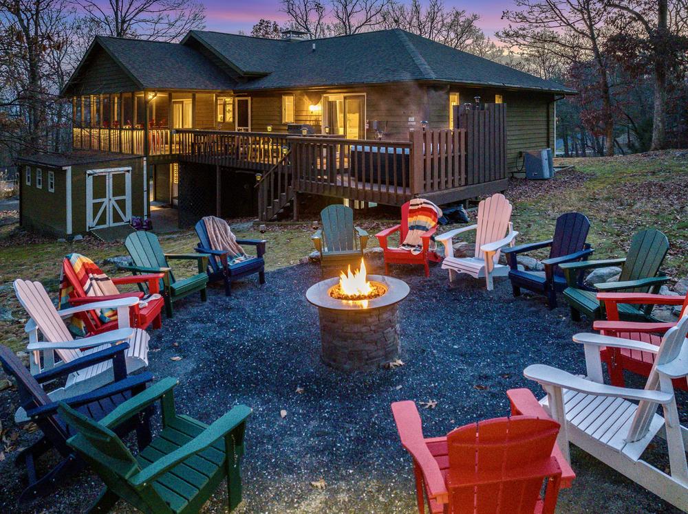 Family Haven home at twilight