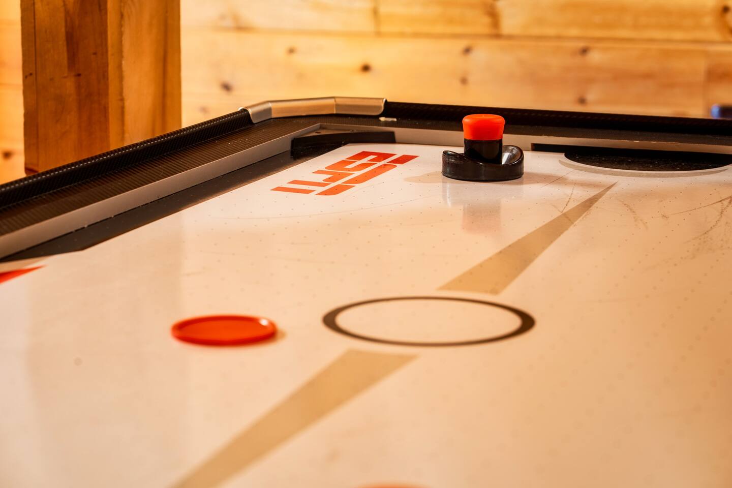 Small air hockey game