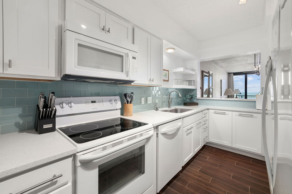 Kitchen with Ocean View
