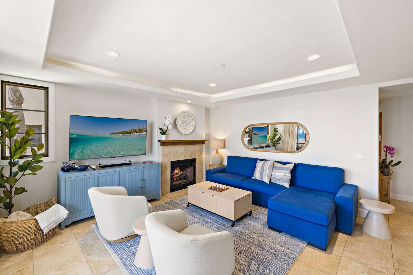 Fall asleep listening to the waves.  The living room includes a queen-sized sofa bed that converts in less than two minutes. This sofabed makes this 2-bedroom condo feel more like a 3-bedroom.