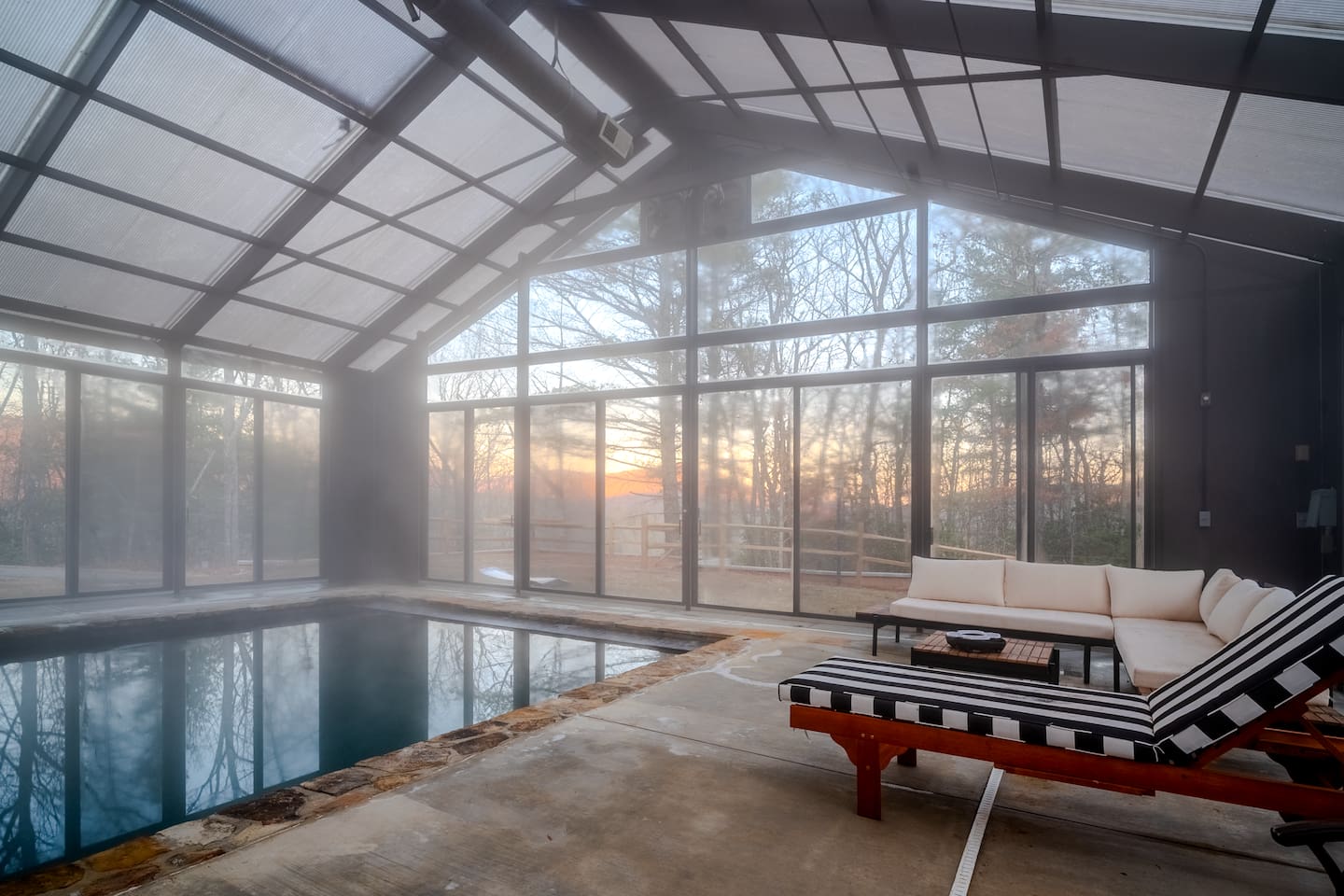 Year-round heated indoor pool