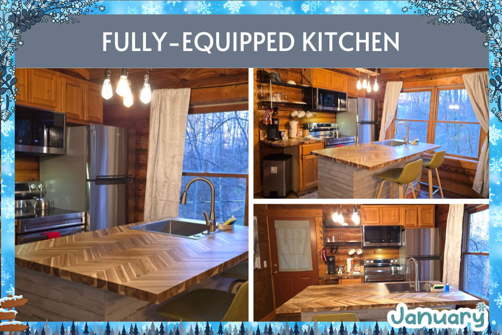 From morning coffee to home-cooked dinners, this fully equipped kitchen is ready for every moment of your stay.
