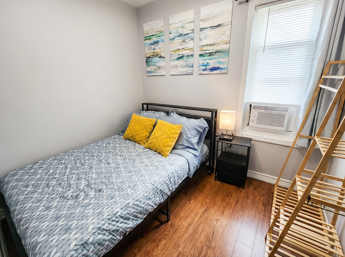 Double bed - headboard power and USB