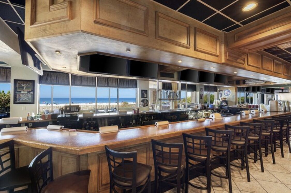 Sunset Grille Restaurant & Bar is the only beachfront building with a restaurant