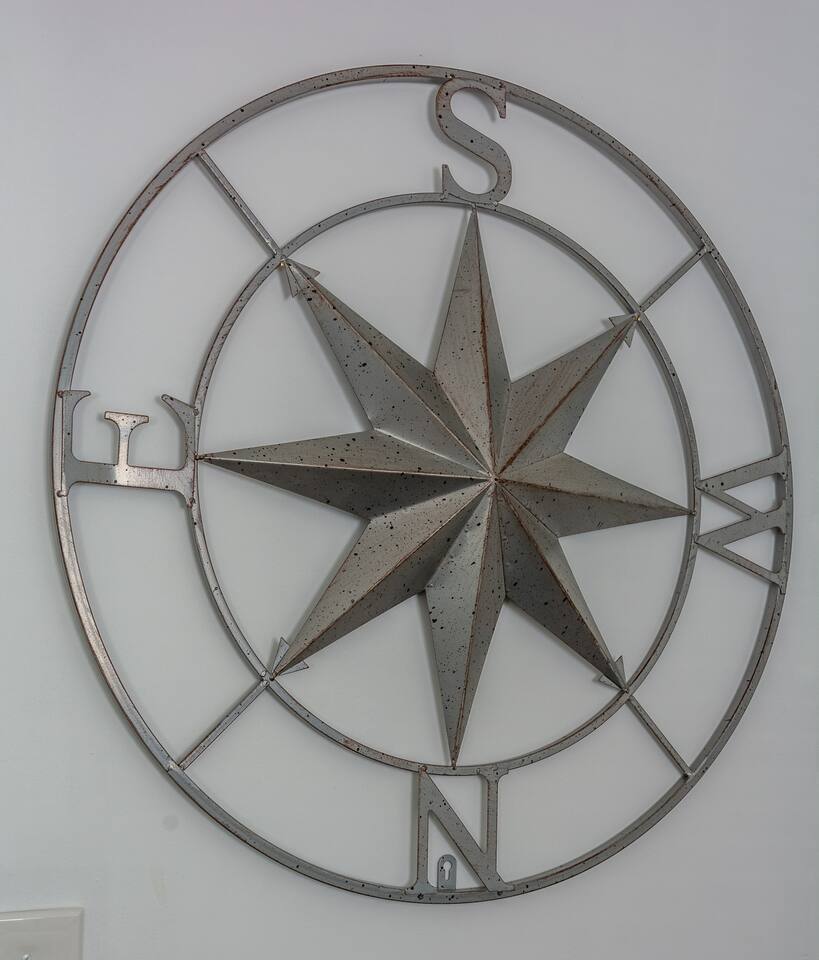 East meets you: Follow the compass for another beautiful and refreshing day at the Belmar beach at the Jersey Shore.#Betterdaysahead