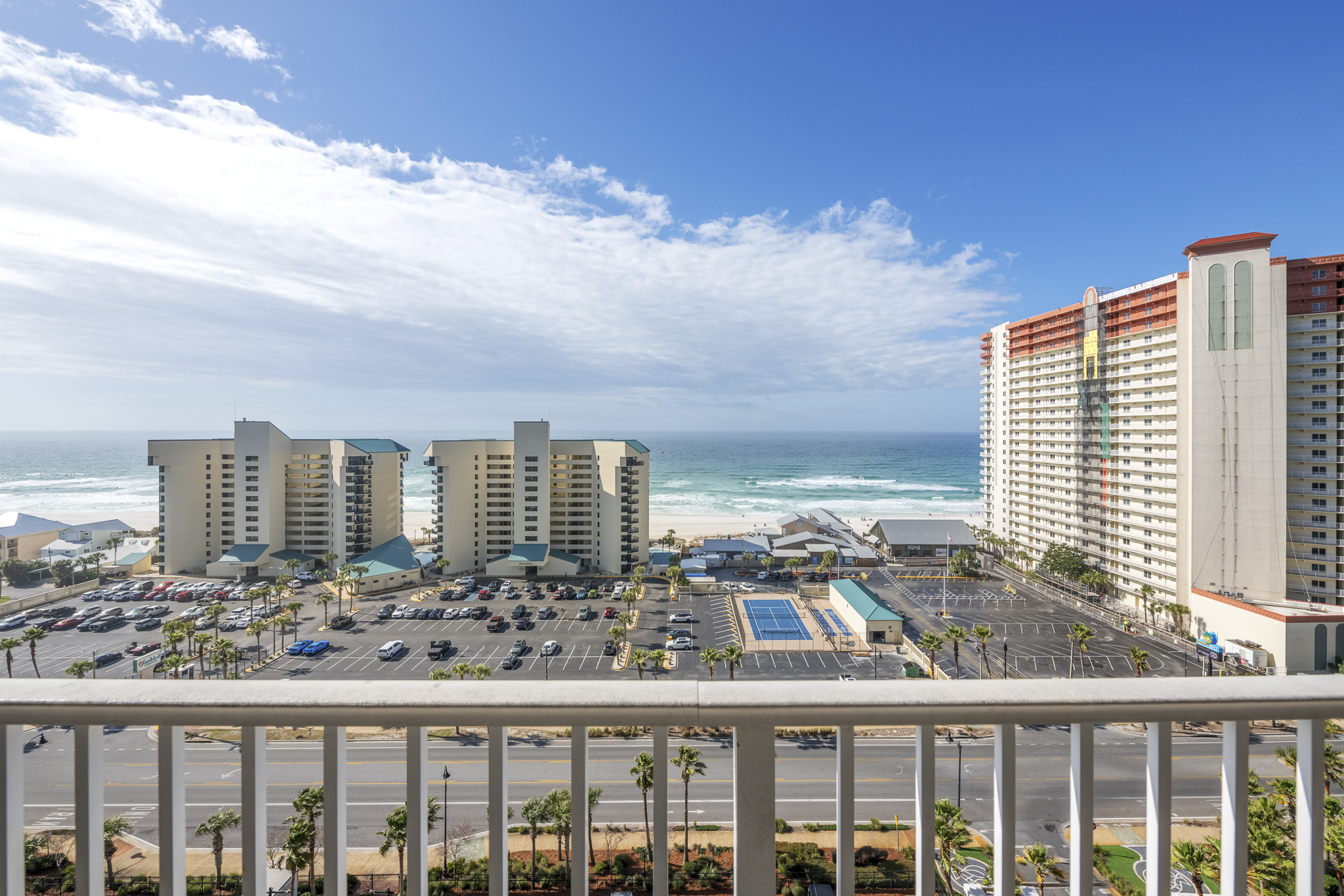 Straight out into the Gulf