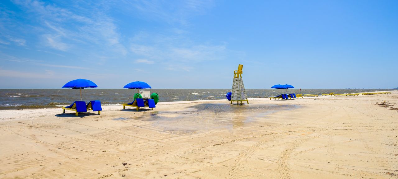 The Beach can be seen from Casa A and is just across the Street