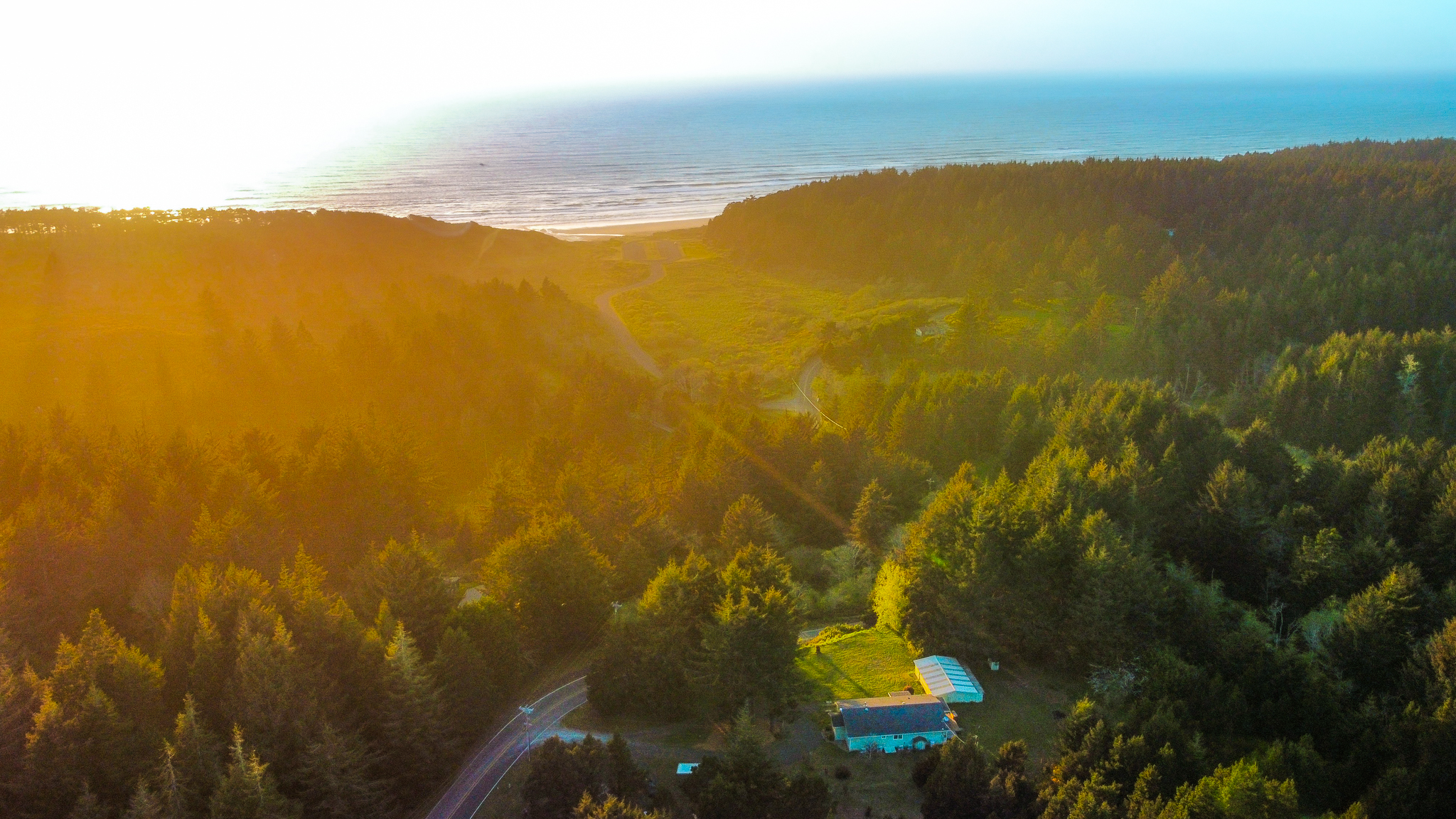 Sunset Arial View