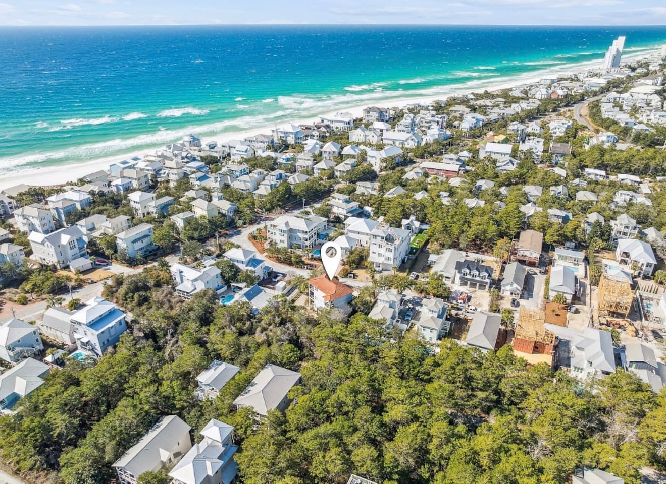 There are 2 beach accesses in our neighborhood:  Access #2 Ramsgate access at the end of Eastern Lake road = Beach has vendors to offer chair and umbrella service.  Contact me for their information or book chair sets upon arrival.