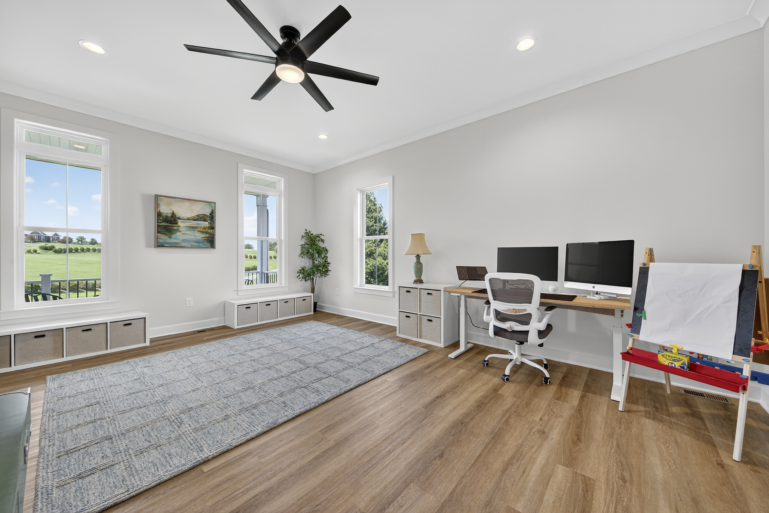 Enjoy a dedicated office or creative playroom—ideal for remote work, reading, or family fun with a view.