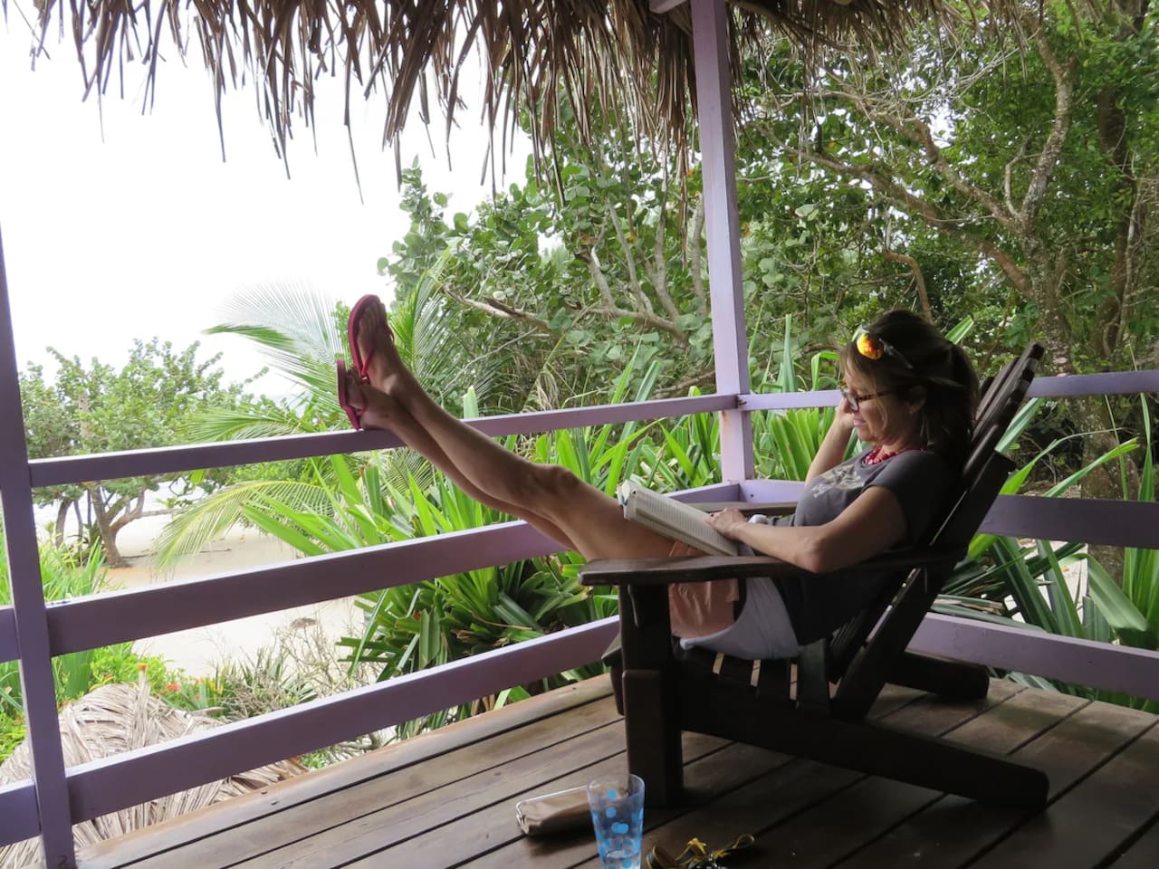 Our favorite reading nook in the balcony