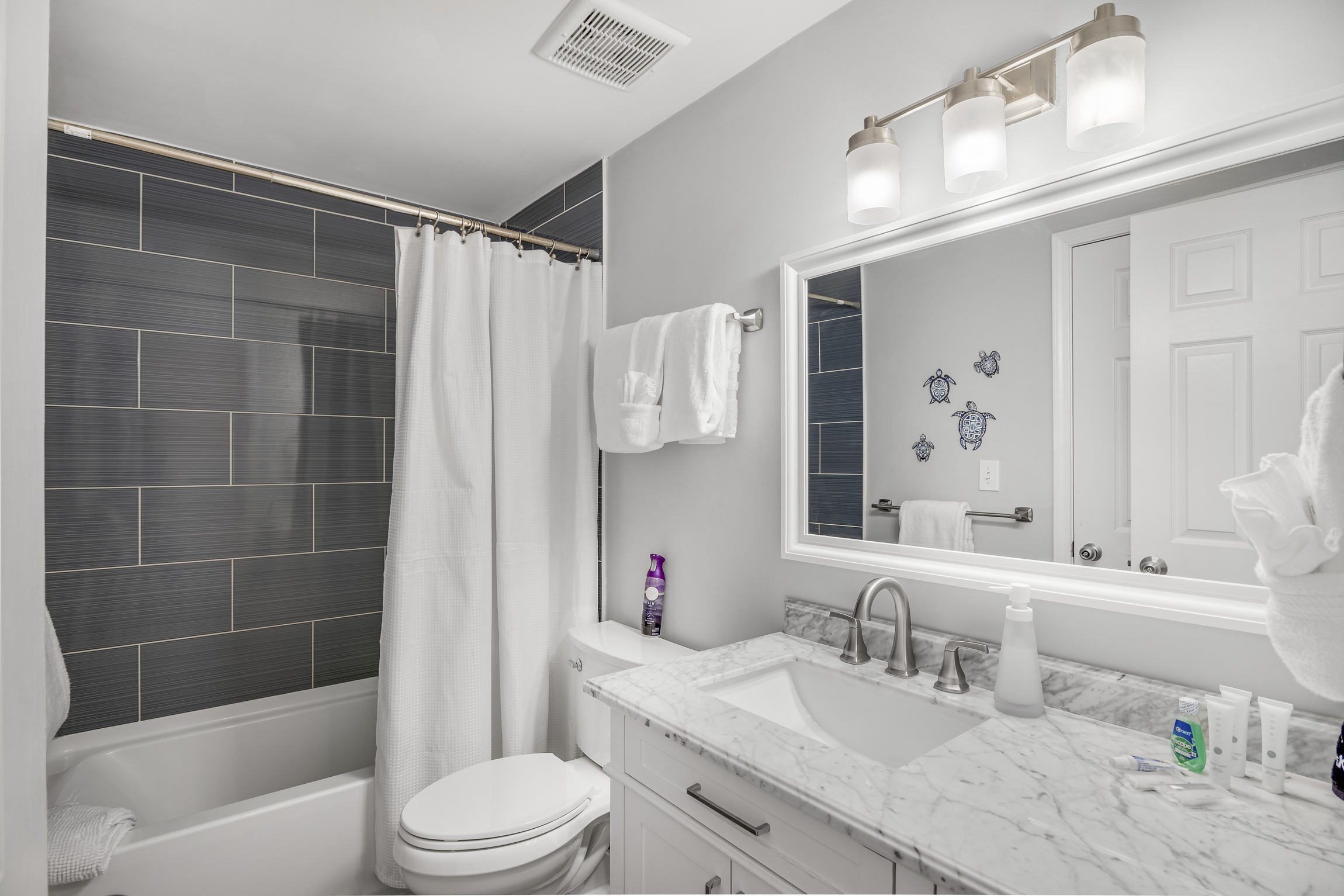 3rd Bathroom with shower/tub combo