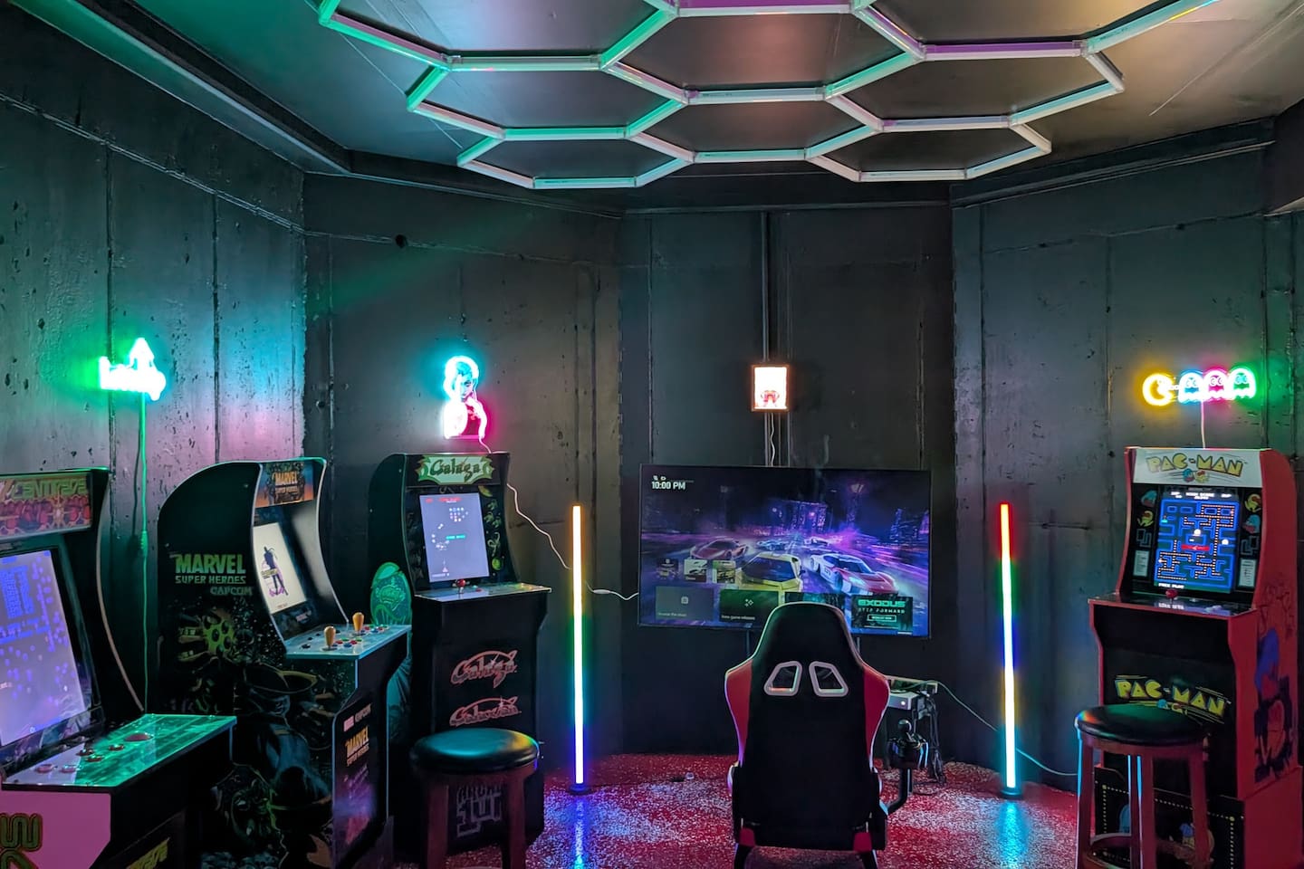 Game room rivals with classics