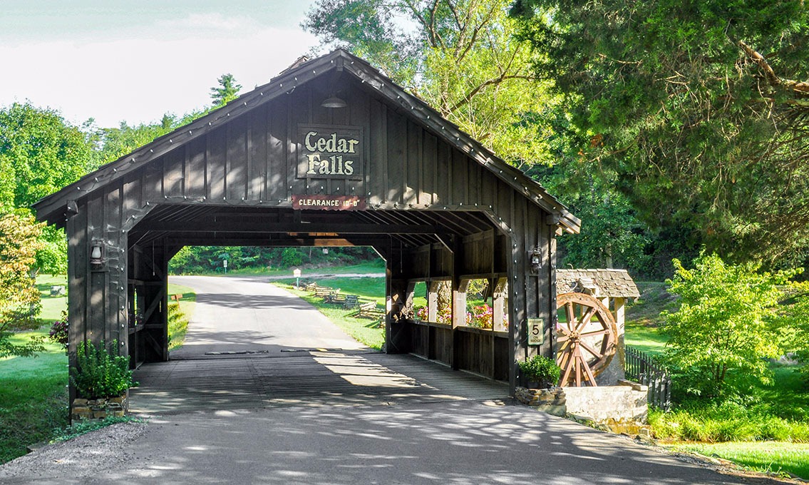 Cedar Falls Rustic Bridge