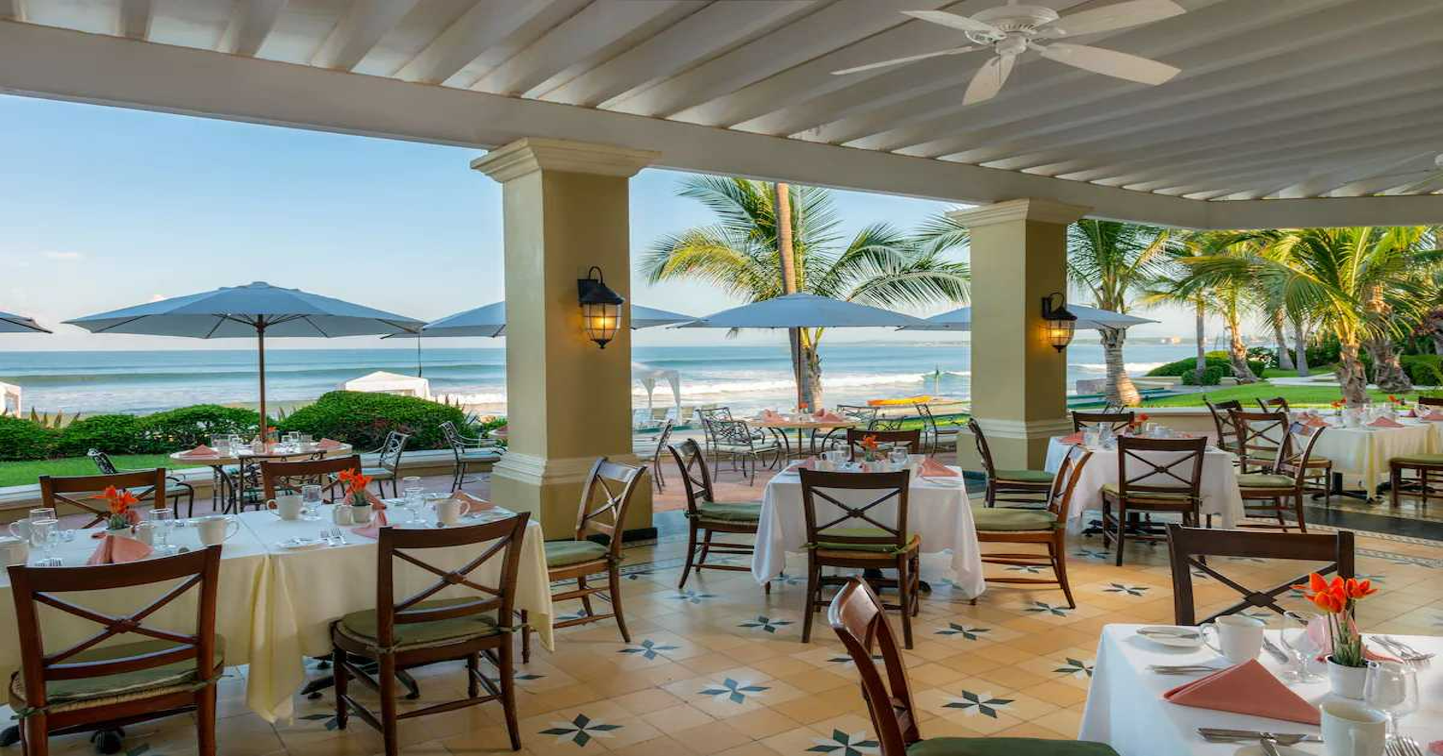 Outside Dining at Pueblo Bonito Emerald Bay, Vacation Travel Exclusives